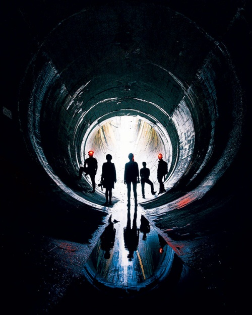 Going underground in an oversized water pipe